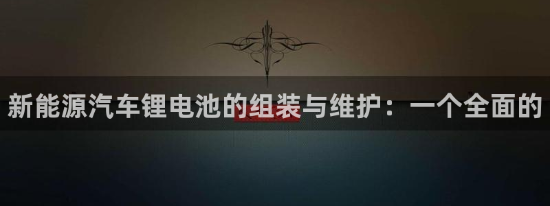 优发国际一首页：新能源汽车锂电池的组装与维护：一个全面的