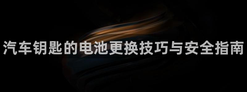 优发国际集团股份有限公司：汽车钥匙的电池更换技巧与安全指南